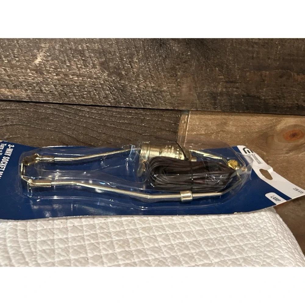 NEW Make-A-Lamp 3-Way Socket Kit‎ Brass